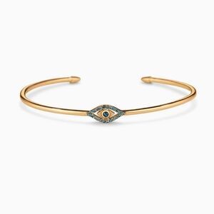 Stella & Dot Protective Evil Eye Pave Cuff Bracelet